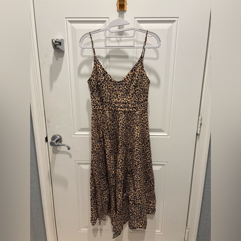 farm rio leopard dress sz small